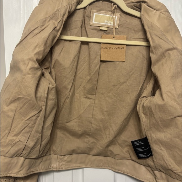 Michael Michael Kors leather jacket SZ L - Picture 6 of 16
